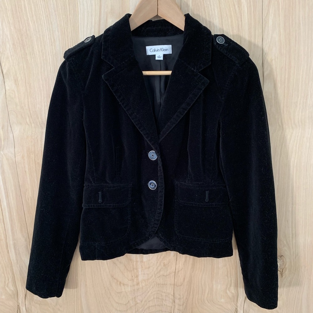 Calvin Klein velvet jacket